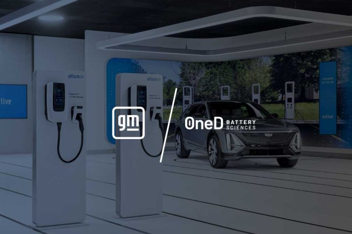 GM Corp. Announces A Collaboration With OneD Battery Sciences For EV Batteries